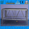 Assembly movable aluminum foldable mobile stage